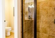 Tiled Master Shower with Glass Door